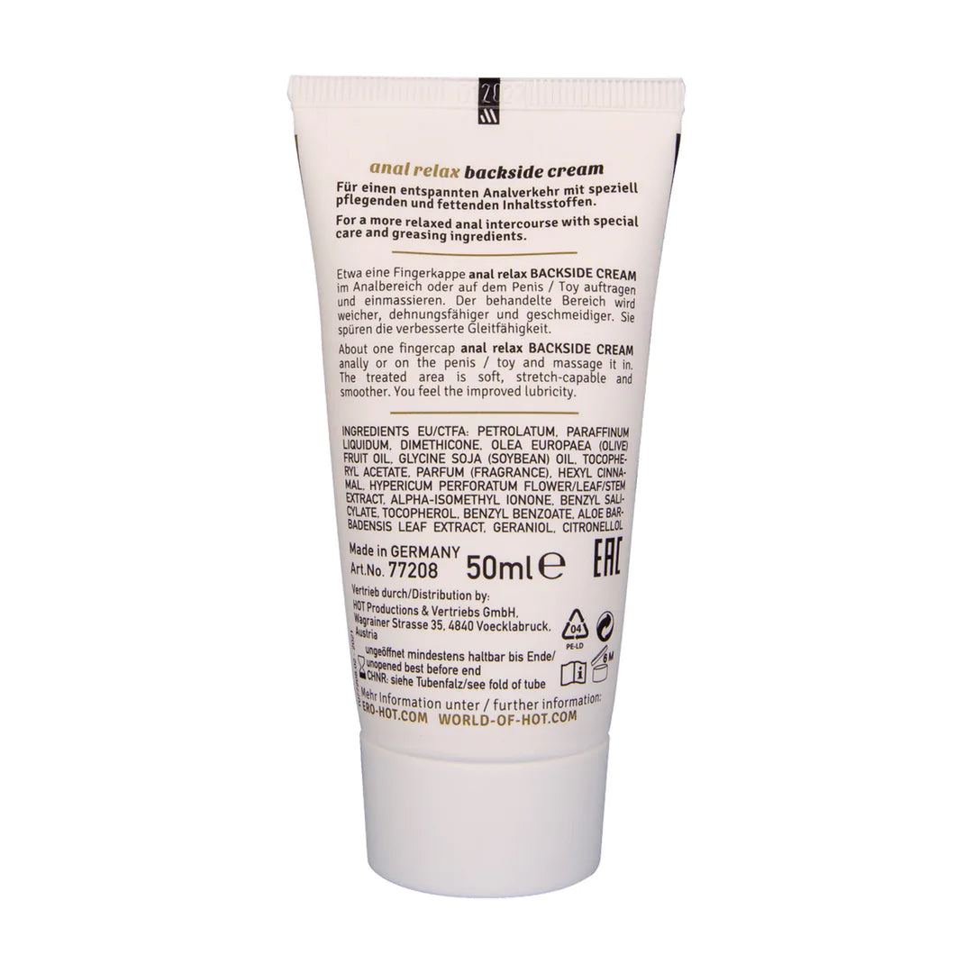 HOT Backside Anal Relax Cream 50ml