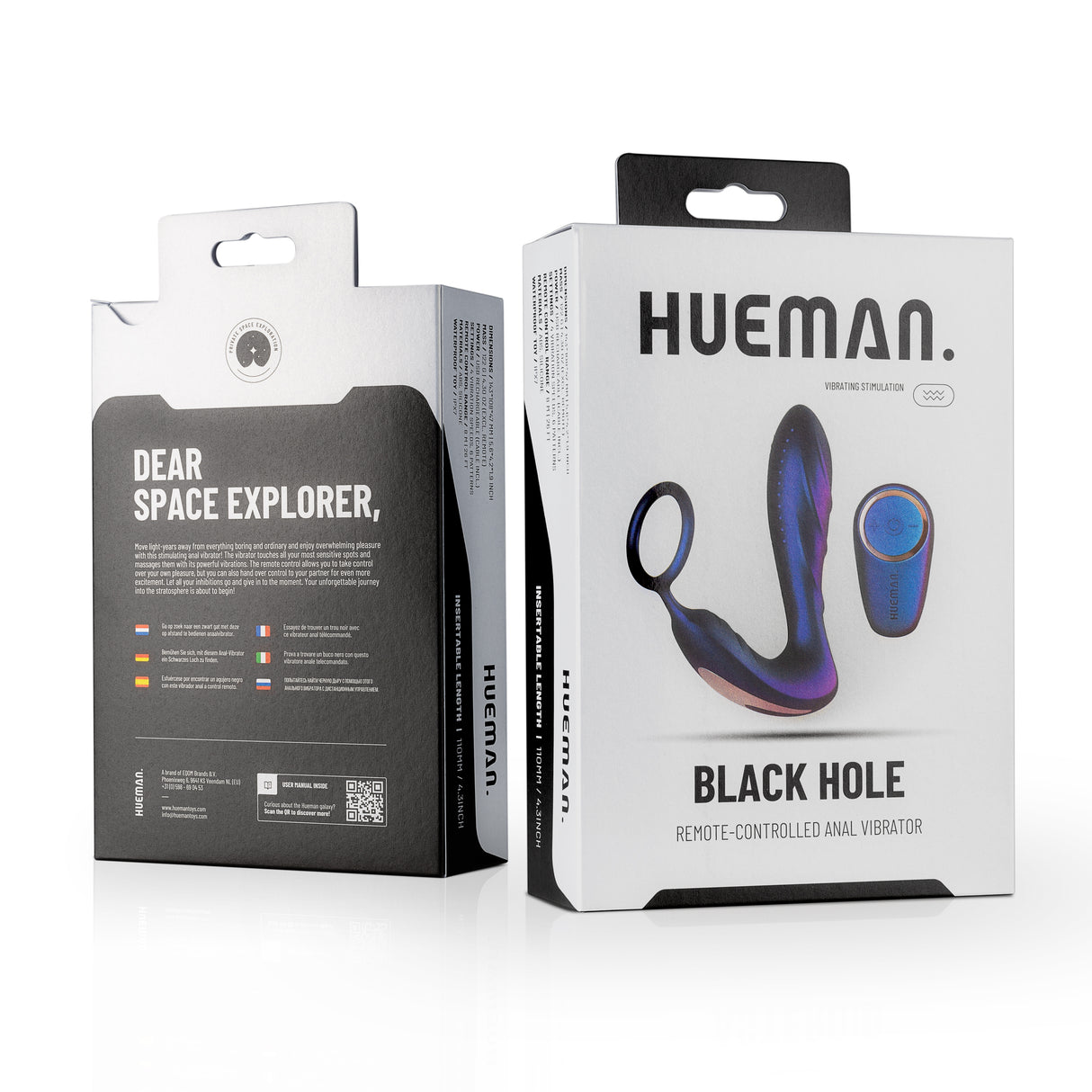 Hueman Hole Anal Vibrator with Cock Ring