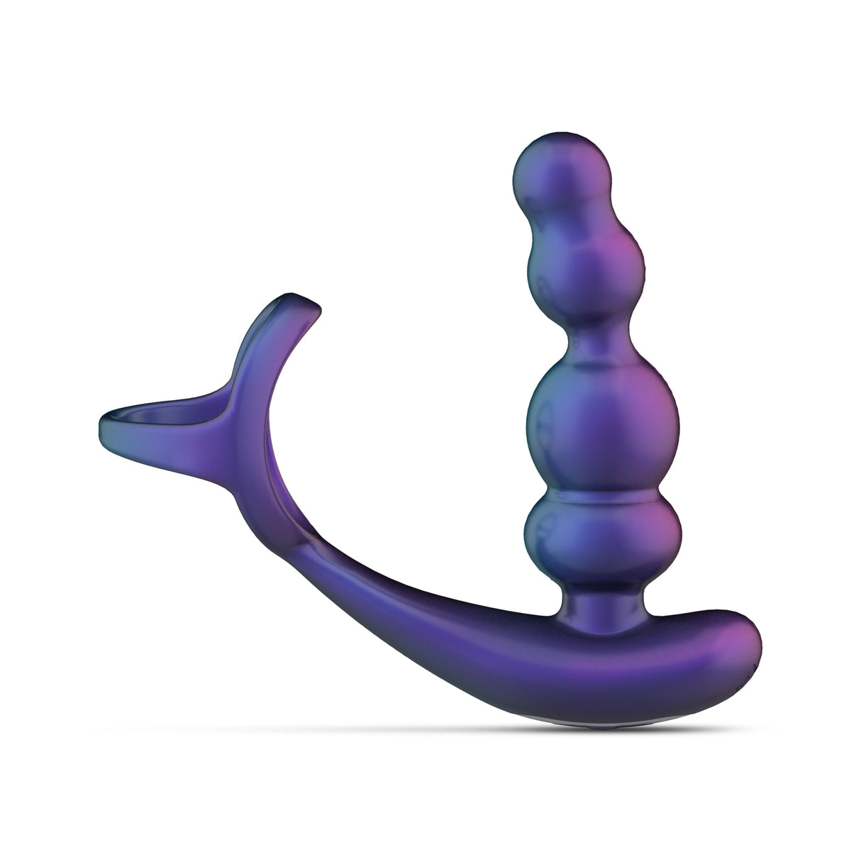 Hueman Vibrating Rotating Butt Plug with Cock Ring