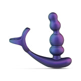 Hueman Vibrating Rotating Butt Plug with Cock Ring
