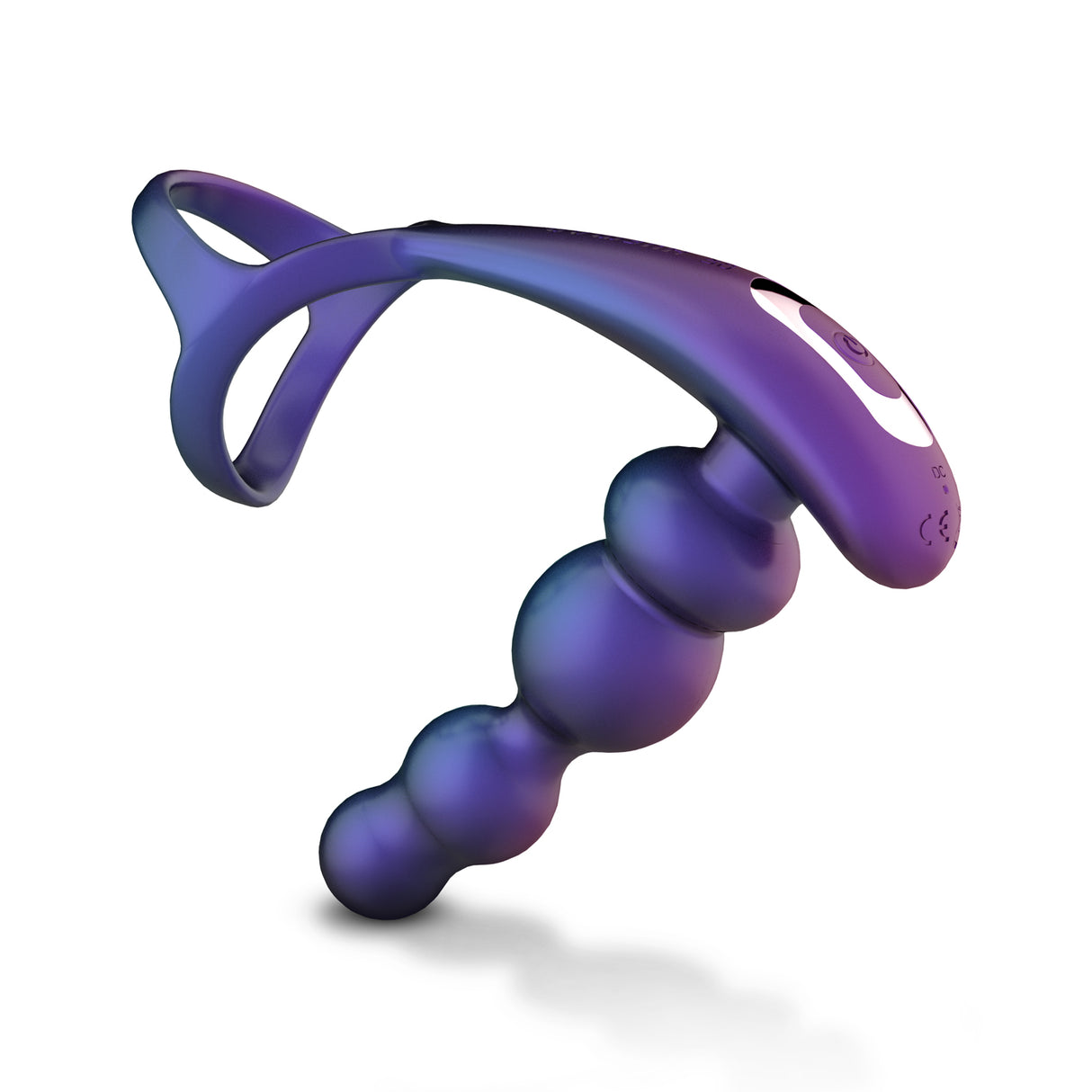 Hueman Vibrating Rotating Butt Plug with Cock Ring