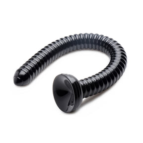 Hosed Ribbed Anal Snake 19 Inch