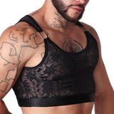 Gigo Illusion Crop Top Black
