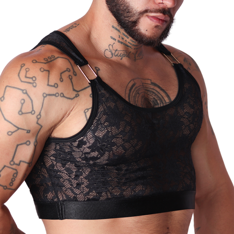 Gigo Illusion Crop Top Black
