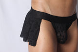 Gigo Plush Jock Skirt Black