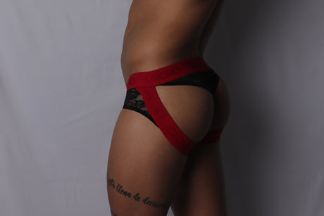 Gigo Romantic Jock Thong Black