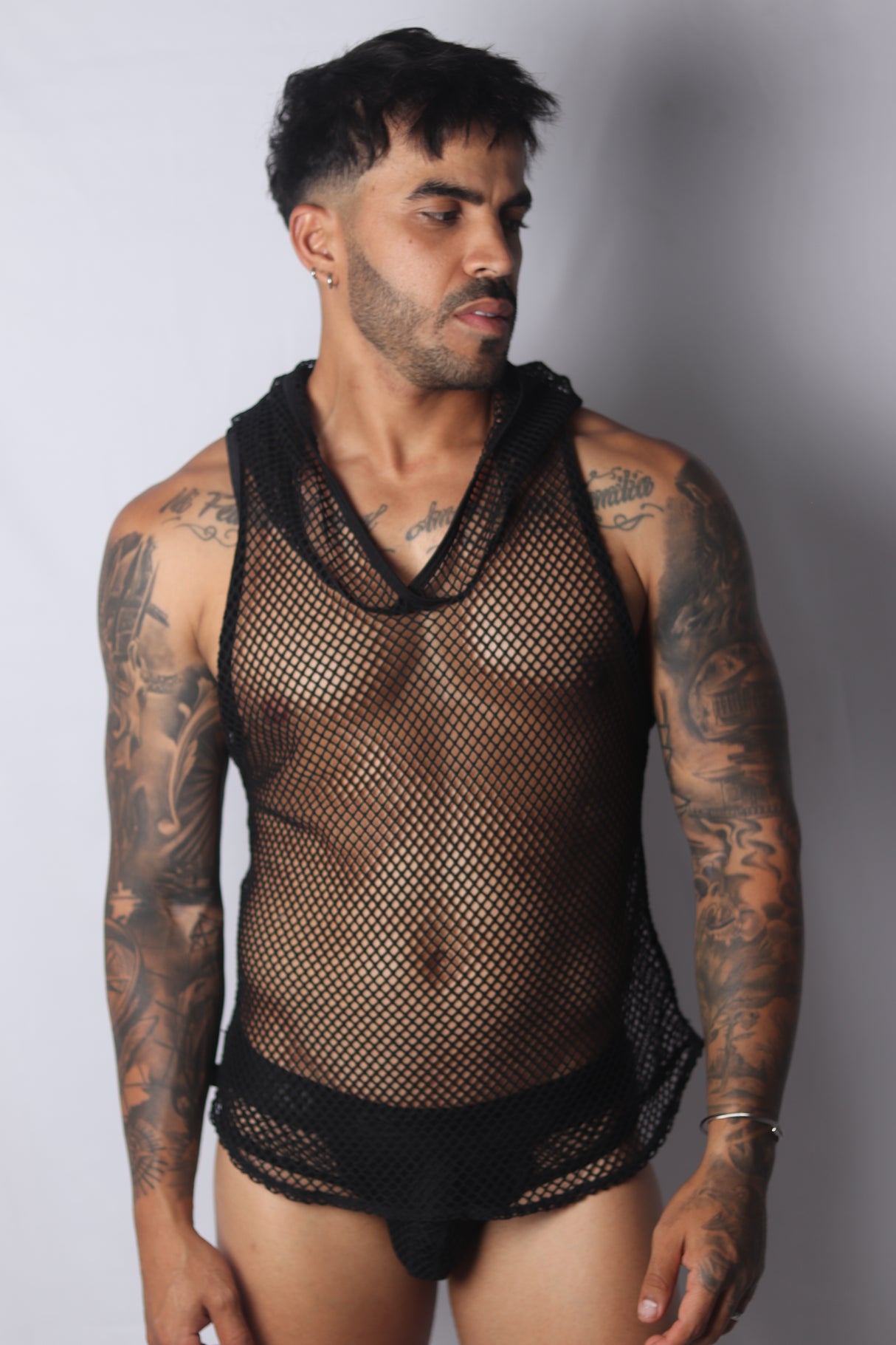 Gigo Provocative Hoody T Shirt Black