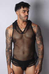 Gigo Provocative Hoody T Shirt Black