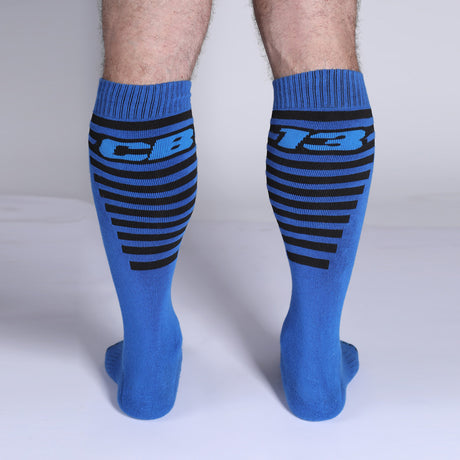 Cellblock 13 Iron Grip Knee High Socks Blue