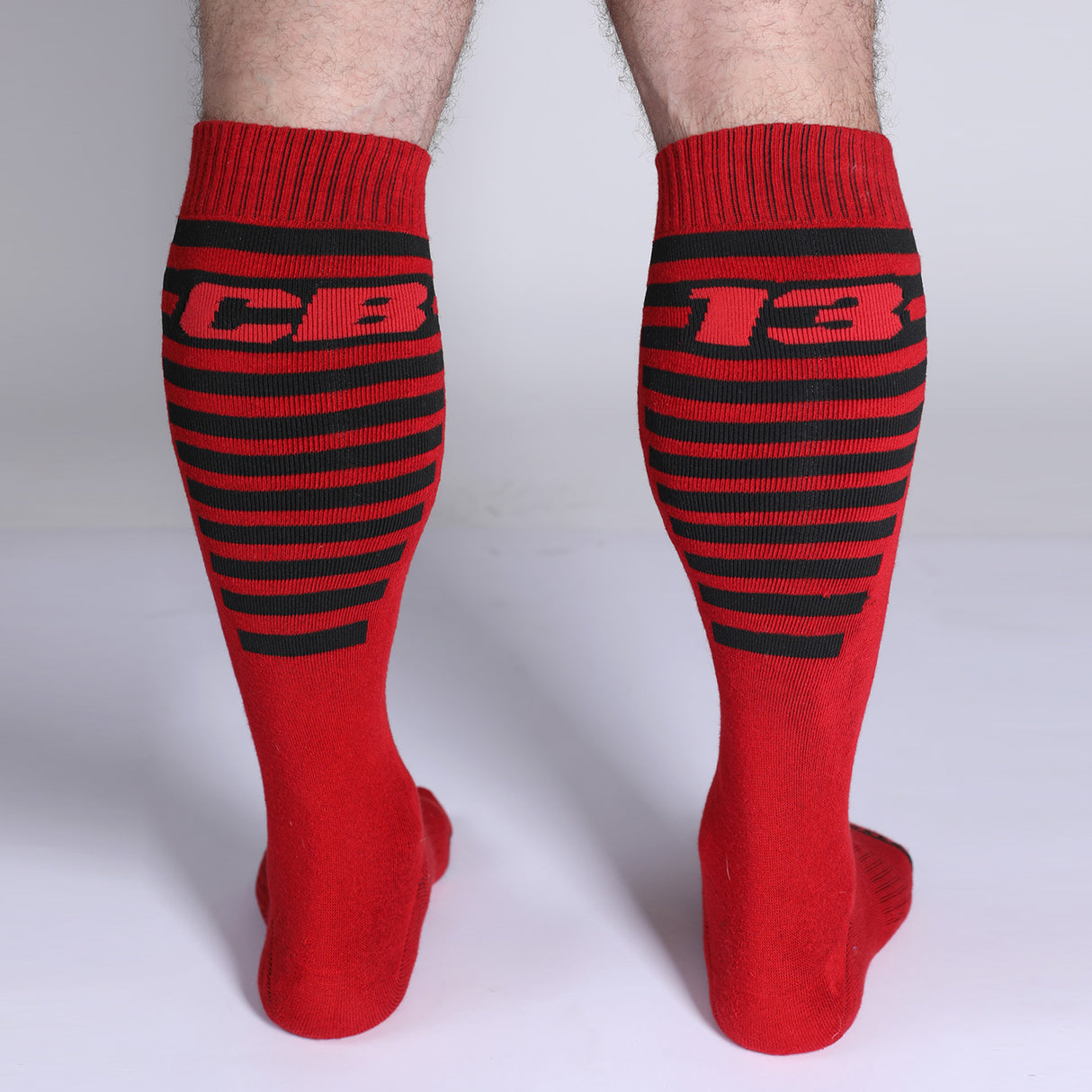 Cellblock 13 Iron Grip Knee High Socks Red