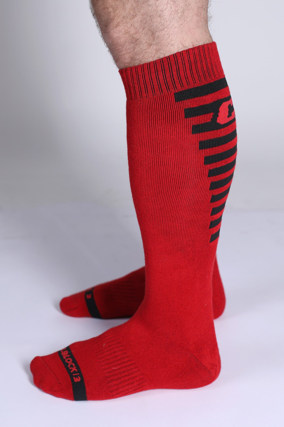 Cellblock 13 Iron Grip Knee High Socks Red