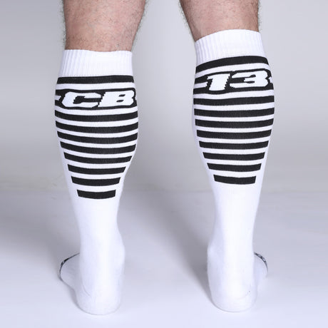 Cellblock 13 Iron Grip Knee High Socks White