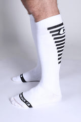 Cellblock 13 Iron Grip Knee High Socks White