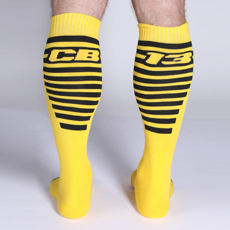 Cellblock 13 Iron Grip Knee High Socks Yellow