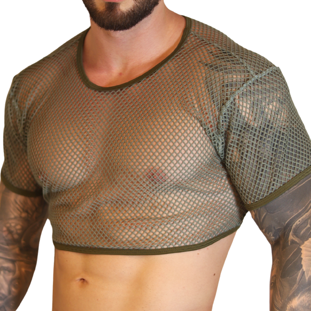 Gigo Island Crop Top Green