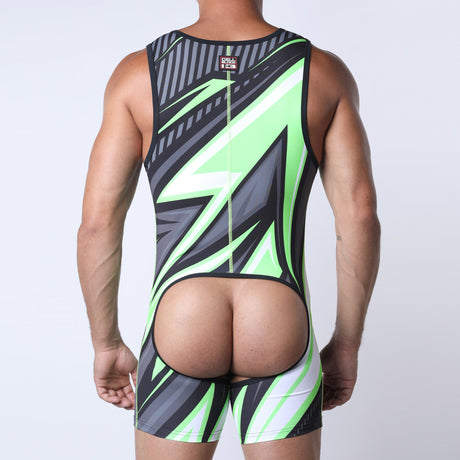 Cellblock 13 Kennel Club Lightning Pup Singlet Jock Lime