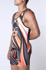 Cellblock 13 Kennel Club Lightning Pup Singlet Jock Orange