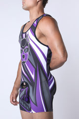 Cellblock 13 Kennel Club Lightning Pup Singlet Jock Purple