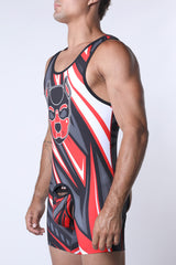 Cellblock 13 Kennel Club Lightning Pup Singlet Jock Red