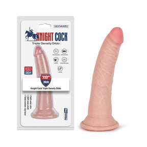 Knight Cock 3D Triple Density Dildo 7.8 Inch Light