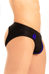 Dale Mas Biker + Kinky Jock Brief Black Blue