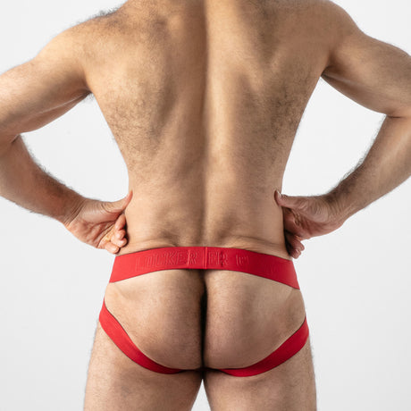 Locker Gear Open Access Jock Brief Red