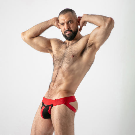 Locker Gear Open Access Jockstrap Red