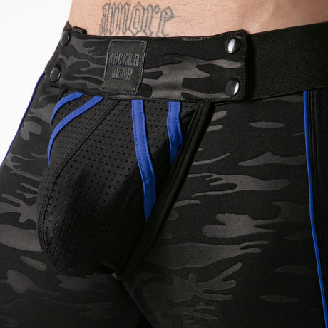 Locker Gear Full Access Military Fetish Short Blue