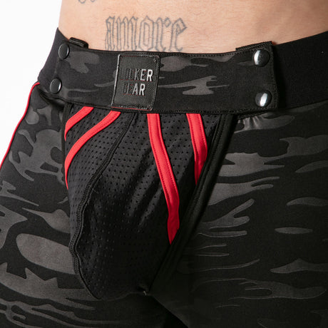 Locker Gear Full Access Military Fetish Short Red