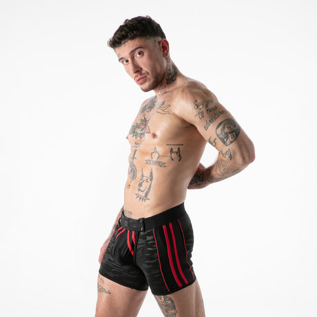 Locker Gear Full Access Military Fetish Short Red
