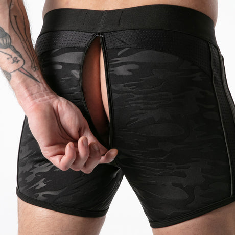 Locker Gear Full Access Military Fetish Short Black
