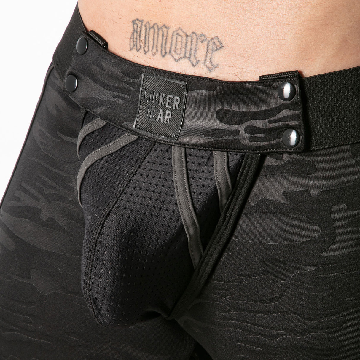 Locker Gear Full Access Military Fetish Short Black
