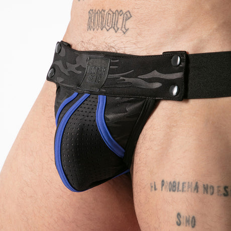 Locker Gear Full Access Military Jockstrap Blue