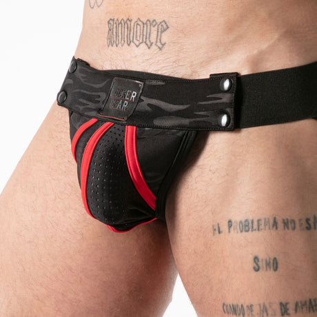 Locker Gear Full Access Military Jockstrap Red