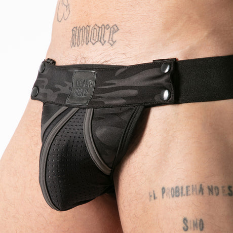 Locker Gear Full Access Military Jockstrap Black
