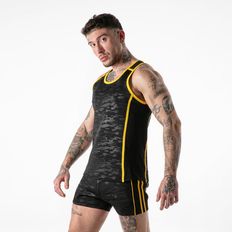Locker Gear Full Access Military Tank Top Yellow