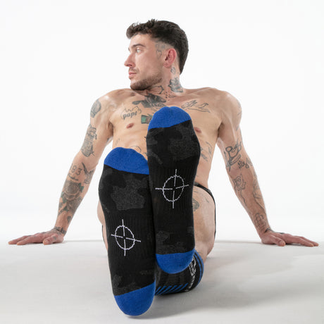 Locker Gear Military Knee High Socks Blue