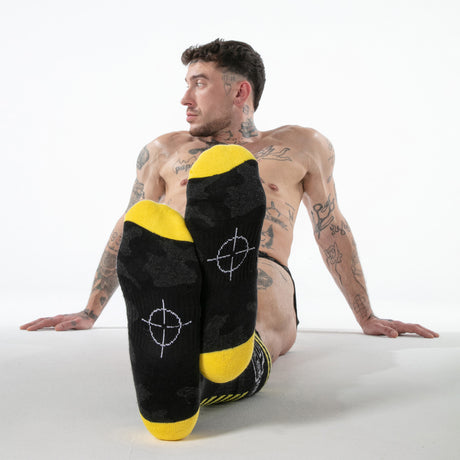 Locker Gear Military Knee High Socks Yellow