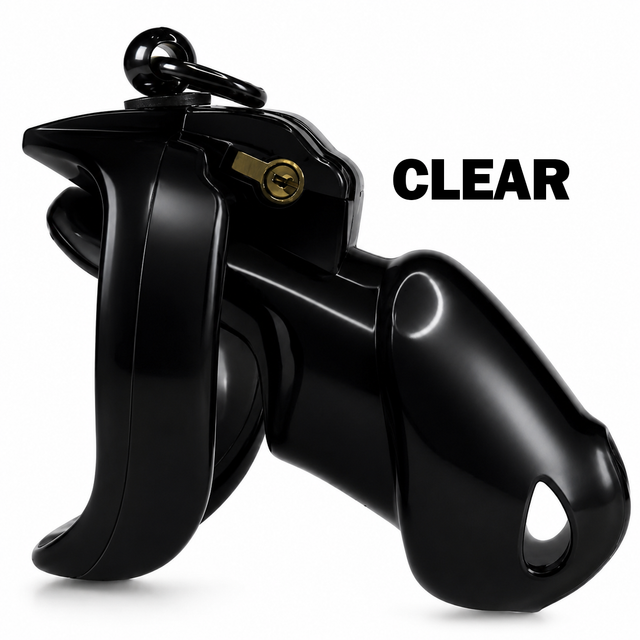 LOCK4D Advanced Comfort V5 Chastity Cage Medium Clear
