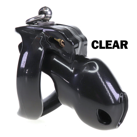 LOCK4D Advanced Comfort V6 Chastity Cage Medium Clear