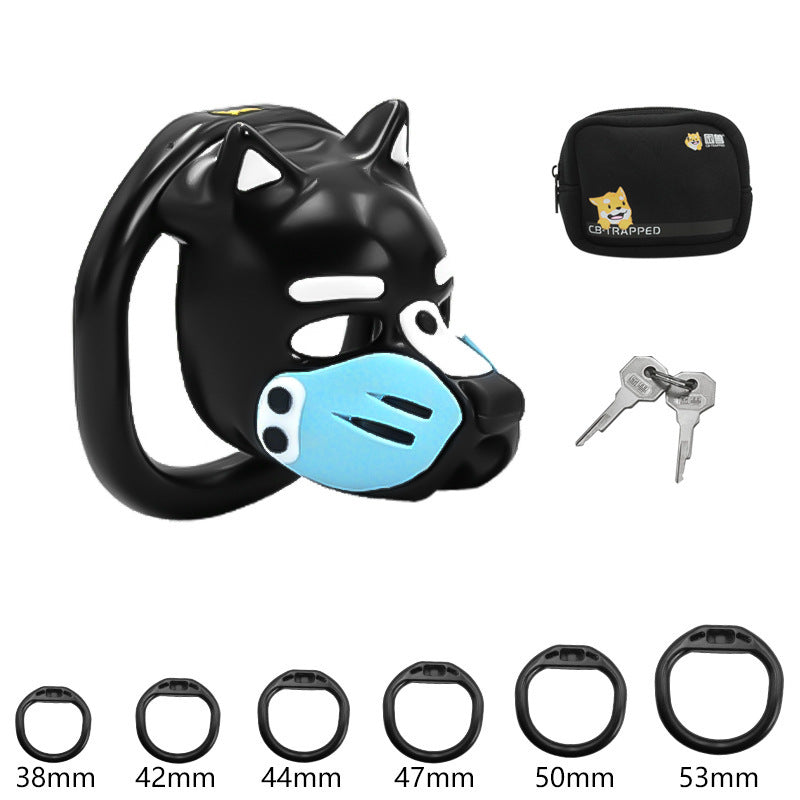 LOCK4D K9 Pup Chasity Cage Blue