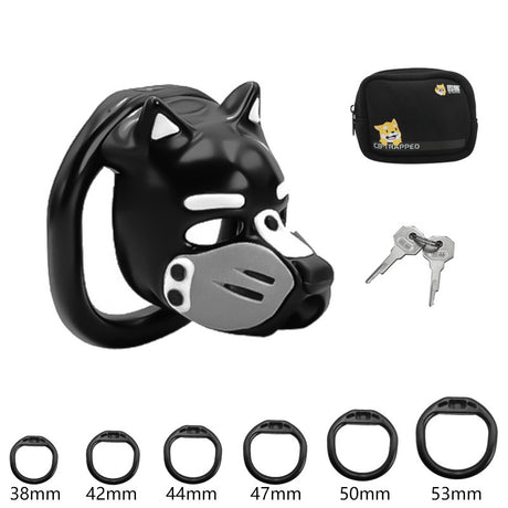 LOCK4D K9 Pup Chasity Cage Grey