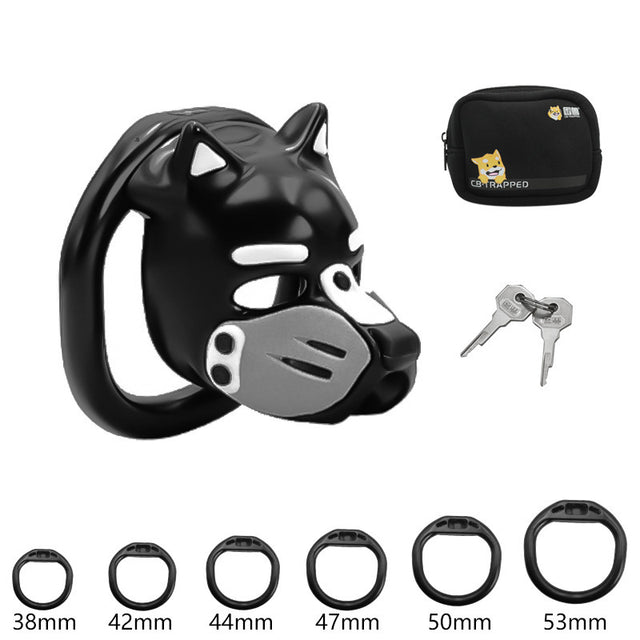 LOCK4D K9 Pup Chasity Cage Grey