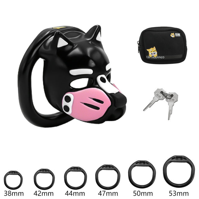 LOCK4D K9 Pup Chasity Cage Pink