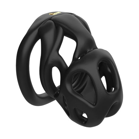 LOCK4D Viper V2 Bent Ring Chastity Cock Cage Small
