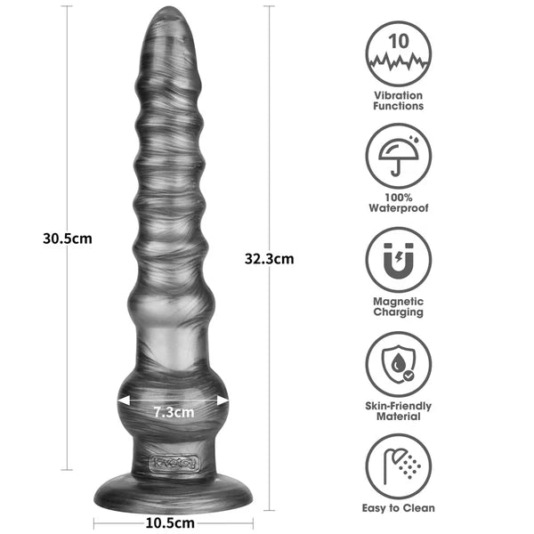 Vibrax Slider Oblivion Vibrating Dildo 12.5 Inch