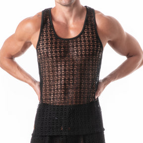 Leader Cruise Knit Tank Top Black