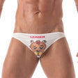 Leader ID Bikini Swim Briefs Bear White