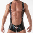 Leader ID Fetish Singlet Pup Black