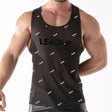 Leader ID Mesh Tank Top Bear Black